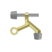 Zinc Die-Cast Hinge Mounted Hinge Pin Stop by Deltana -  - Polished Brass - New York Hardware