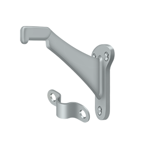 Zinc Handrail Bracket by Deltana -  - Brushed Chrome - New York Hardware
