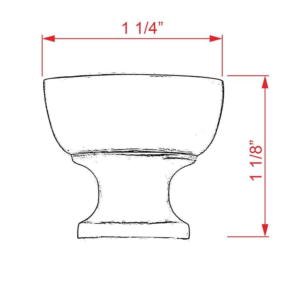 Nixon Knob 1-1/4" - Del Mar Hardware - New York Hardware