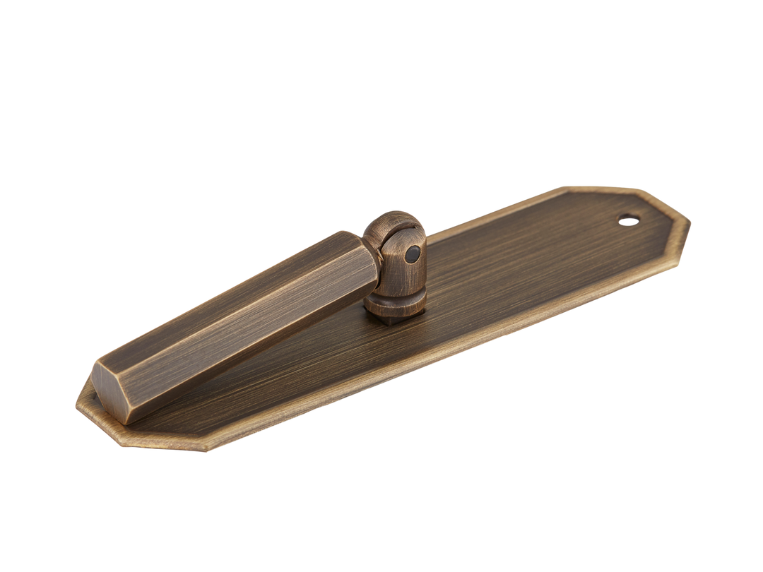 Crossways Pedestal Drop Handle by Armac Martin - 89mm - Satin Nickel Plate