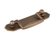 Crossways Plate Cabinet Handle by Armac Martin - 64mm - Satin Nickel Plate