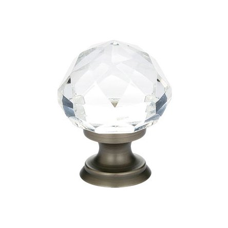 Diamond Knob by Emtek Hardware - 1" - Pewter - New York Hardware