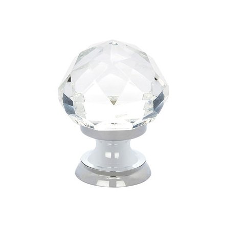 Diamond Knob by Emtek Hardware - 1" - Polished Chrome - New York Hardware