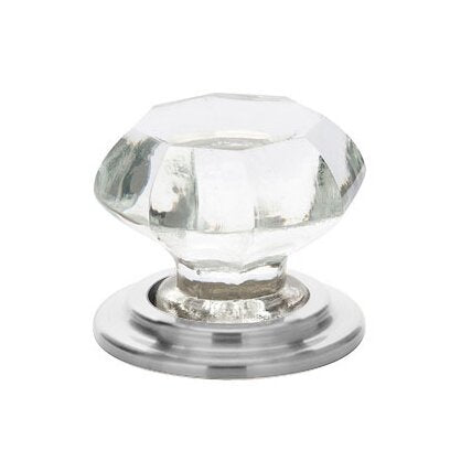 Old Town Clear Knob by Emtek Hardware - 1-3/4" - Polished Chrome - New York Hardware