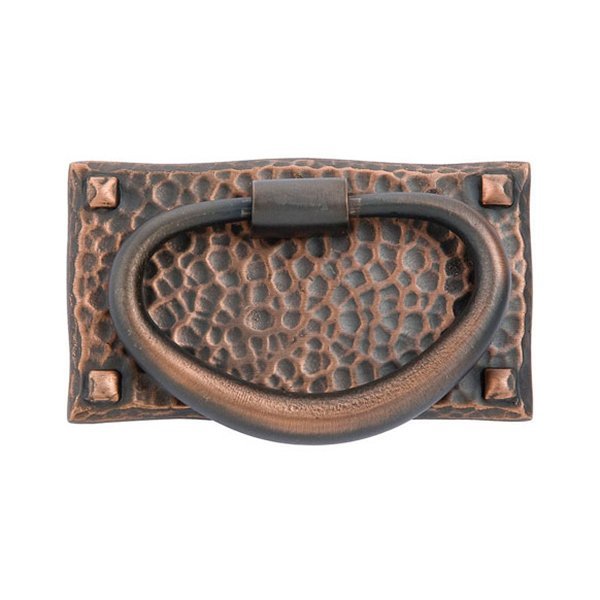Hammered Oval Pull by Emtek Hardware - 3" - Oil Rubbed Bronze - New York Hardware