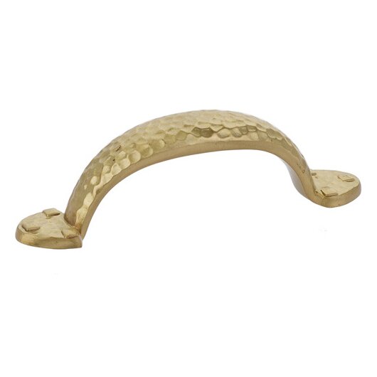 Hammered Pull by Emtek Hardware - 3" - Satin Brass - New York Hardware