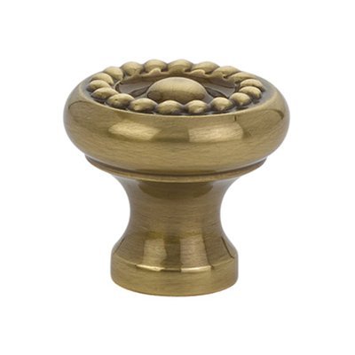 Rope Knob by Emtek Hardware - 1" - French Antique Brass - New York Hardware