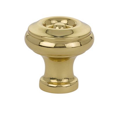 Waverly Knob by Emtek Hardware - 1" - Unlacquered Brass - New York Hardware