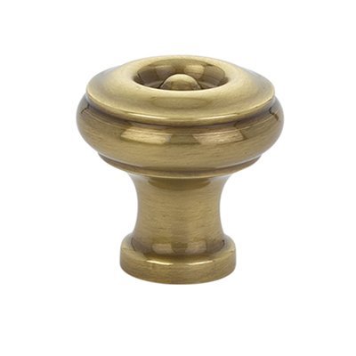 Waverly Knob by Emtek Hardware - 1" - French Antique Brass - New York Hardware