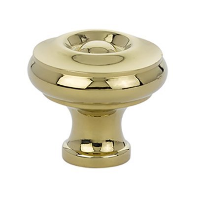 Waverly Knob by Emtek Hardware - 1-1/4" - Unlacquered Brass - New York Hardware