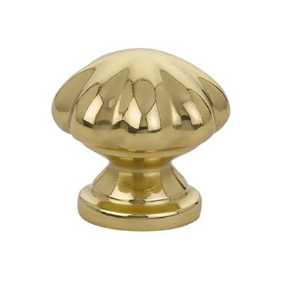 Melon Knob by Emtek Hardware - 1" - Unlacquered Brass - New York Hardware