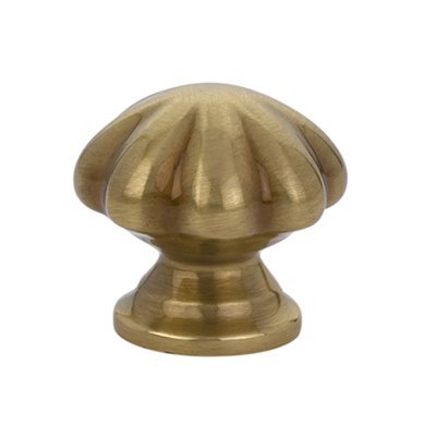 Melon Knob by Emtek Hardware - 1" - French Antique Brass - New York Hardware