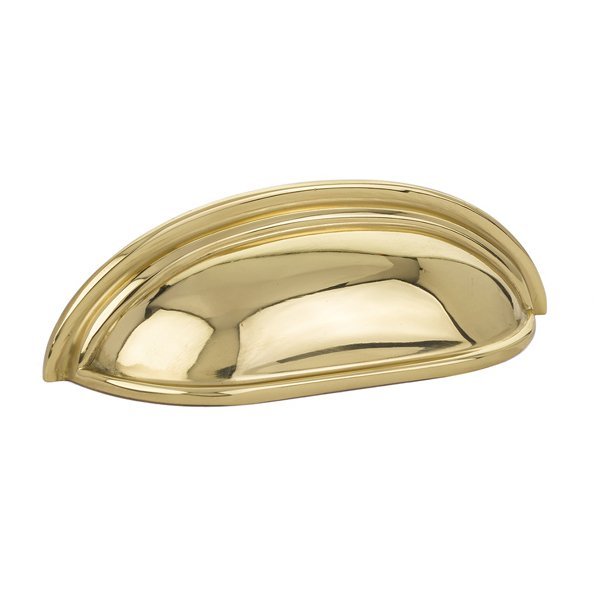 Cup Pull by Emtek Hardware - 3" - Unlacquered Brass - New York Hardware