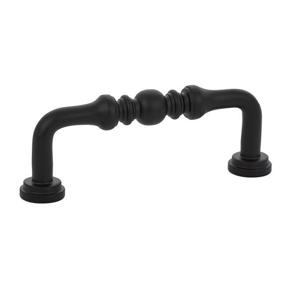 Spindle Pull by Emtek Hardware - 3" - Flat Black - New York Hardware