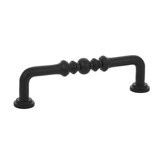 Spindle Pull by Emtek Hardware - 4" - Flat Black - New York Hardware