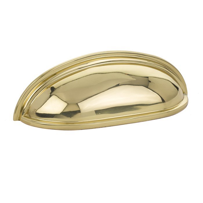 Cup Pull by Emtek Hardware - 4" - Unlacquered Brass - New York Hardware