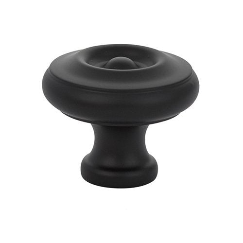 Waverly Knob by Emtek Hardware - 1-3/4" - Flat Black - New York Hardware