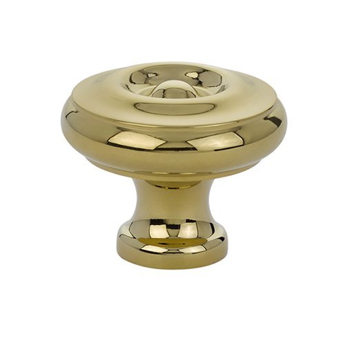 Waverly Knob by Emtek Hardware - 1-3/4" - Unlacquered Brass - New York Hardware