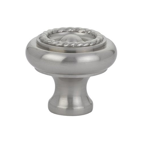 Rope Knob by Emtek Hardware - 1-3/4" - Satin Nickel - New York Hardware