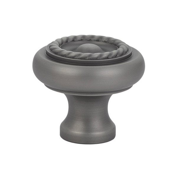 Rope Knob by Emtek Hardware - 1-3/4" - Pewter - New York Hardware