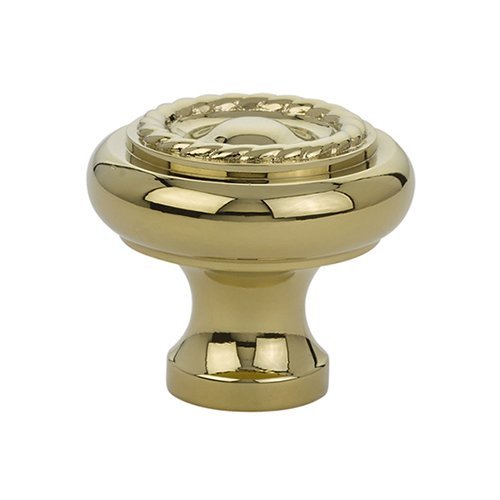 Rope Knob by Emtek Hardware - 1-3/4" - Unlacquered Brass - New York Hardware