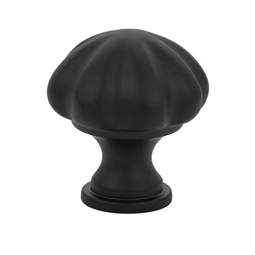 Melon Knob by Emtek Hardware - 1-3/4" - Flat Black - New York Hardware