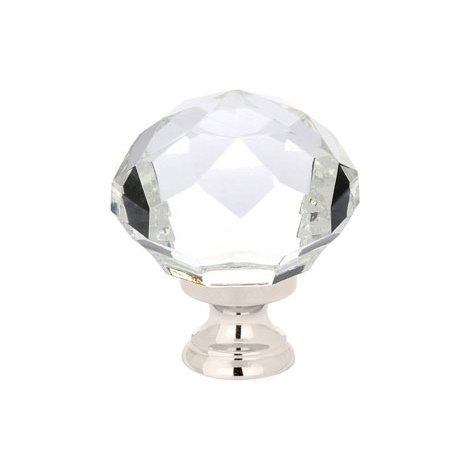 Diamond Knob by Emtek Hardware - 1-3/4" - Polished Nickel - New York Hardware