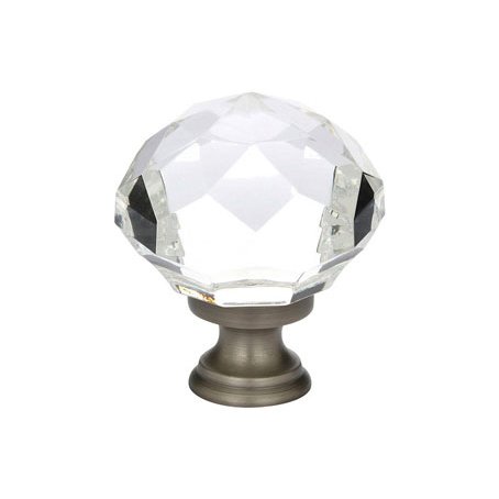 Diamond Knob by Emtek Hardware - 1-3/4" - Pewter - New York Hardware