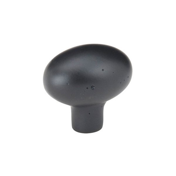 Bronze Egg Knob by Emtek Hardware - 1-3/4" - Flat Black Bronze - New York Hardware