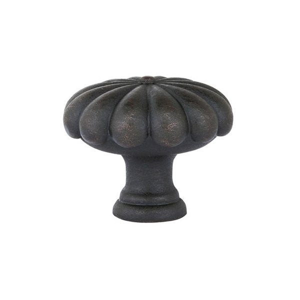 Fluted Round Knob by Emtek Hardware - 1-3/4" - Medium Bronze - New York Hardware