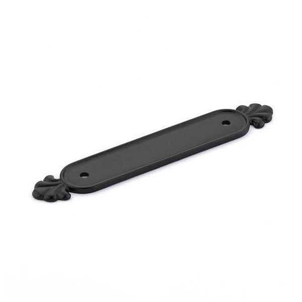 Back Plate for Pull by Emtek Hardware - 3-1/2" - Flat Black Bronze - New York Hardware