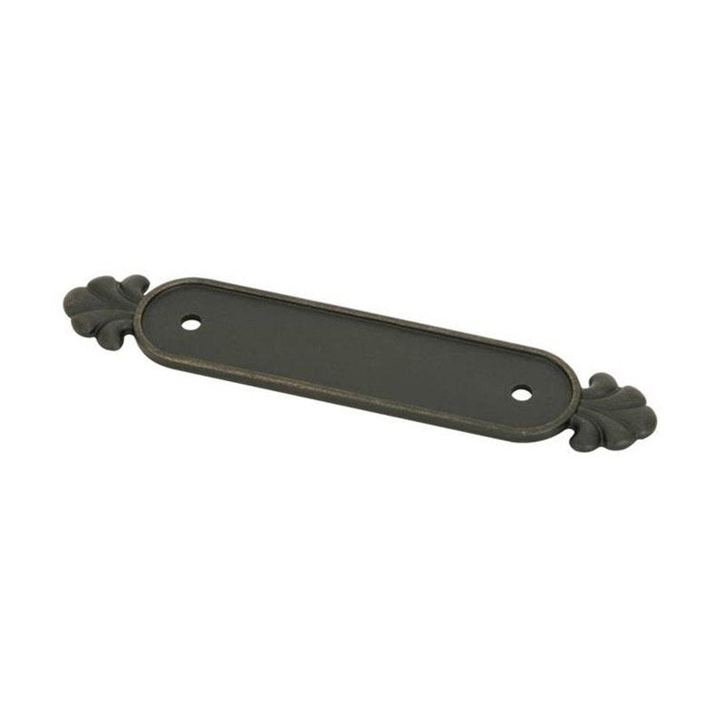 Back Plate for Pull by Emtek Hardware - 4" - Medium Bronze - New York Hardware