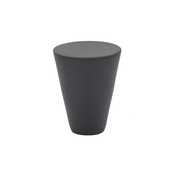 Cone Knob by Emtek Hardware - 1" - Flat Black - New York Hardware