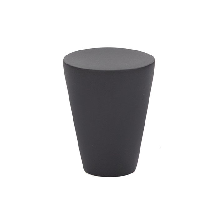 Cone Knob by Emtek Hardware - 1-1/8" - Flat Black - New York Hardware