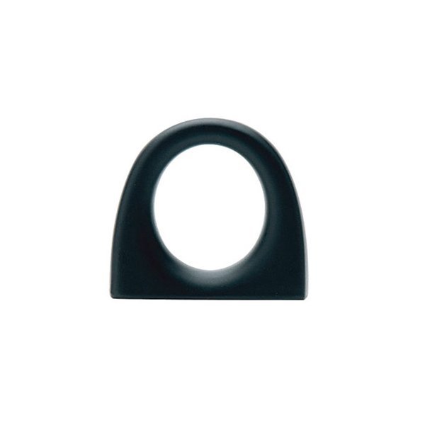 Ring Pull by Emtek Hardware - 1" - Flat Black - New York Hardware