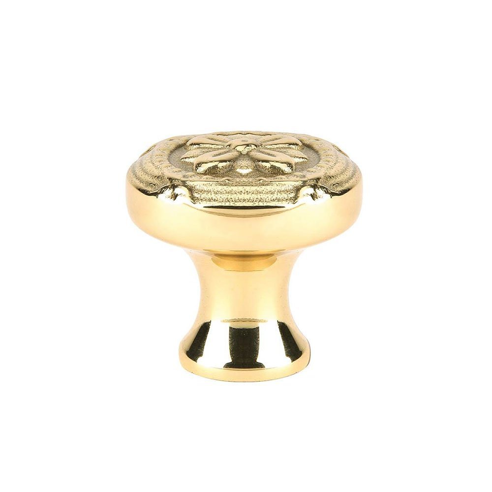 Ribbon & Reed Knob by Emtek Hardware - 1-3/4" - Unlacquered Brass - New York Hardware