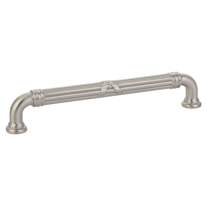 Ribbon & Reed Estate Pull by Emtek Hardware - 6" - Satin Nickel - New York Hardware