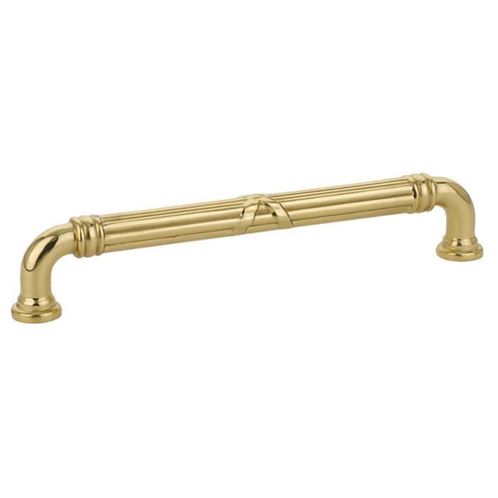 Ribbon & Reed Estate Pull by Emtek Hardware - 6" - Unlacquered Brass - New York Hardware