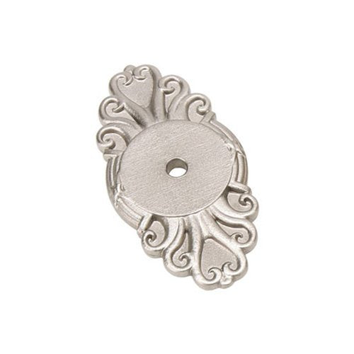 Ribbon & Reed Backplate for Knob by Emtek Hardware - 2-1/2" - Satin Nickel - New York Hardware