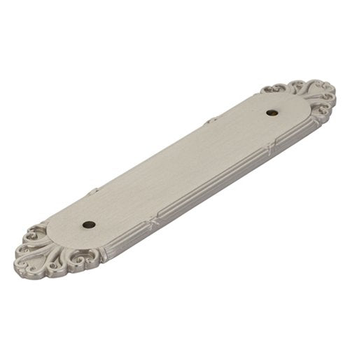 Ribbon & Reed Backplate for Pull by Emtek Hardware - 4" - Satin Nickel - New York Hardware