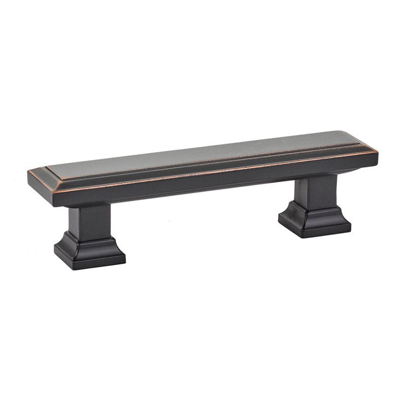Geometric Rectangular Pull by Emtek Hardware - 3" - Oil Rubbed Bronze - New York Hardware