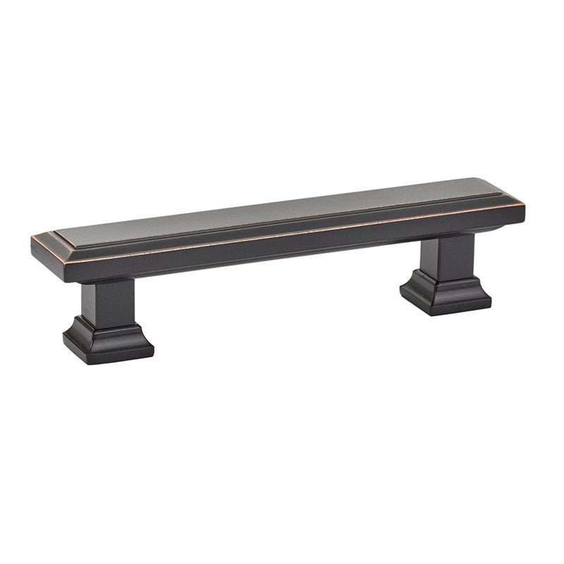Geometric Rectangular Pull by Emtek Hardware - 3-1/2" - Oil Rubbed Bronze - New York Hardware