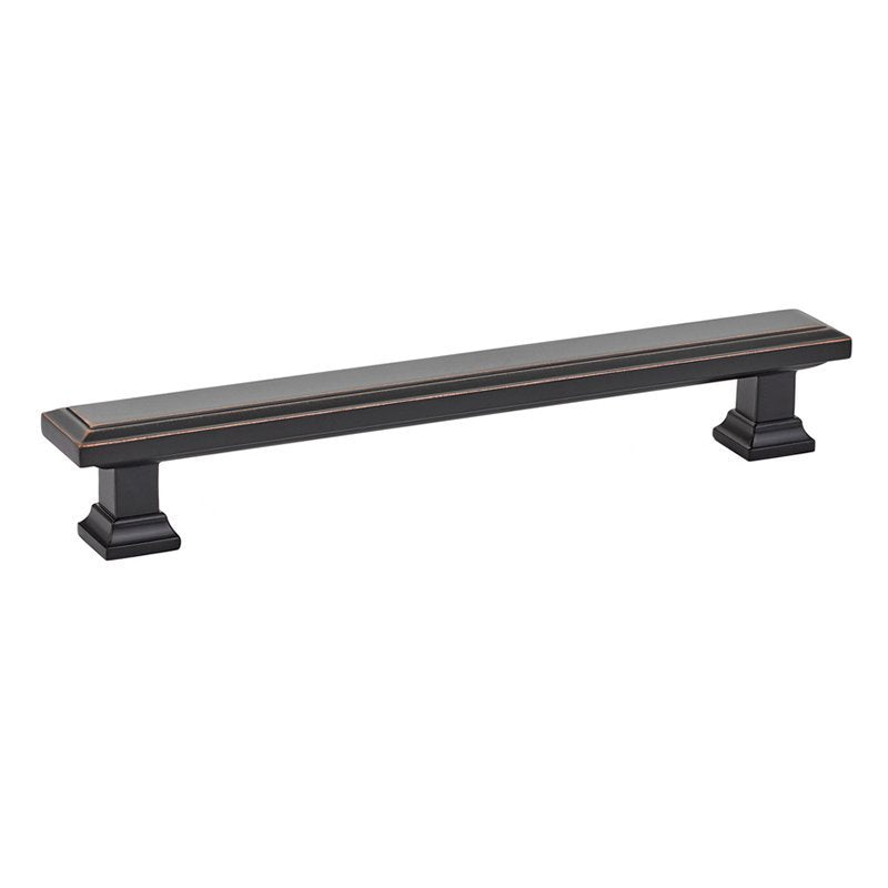Geometric Rectangular Pull by Emtek Hardware - 6" - Oil Rubbed Bronze - New York Hardware