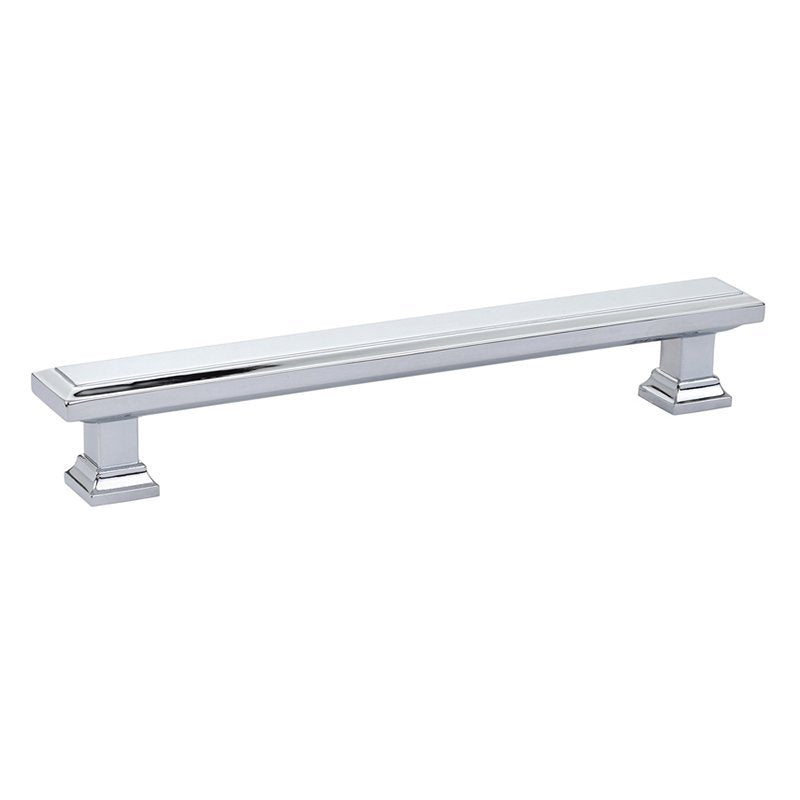 Geometric Rectangular Pull by Emtek Hardware - 6" - Polished Chrome - New York Hardware