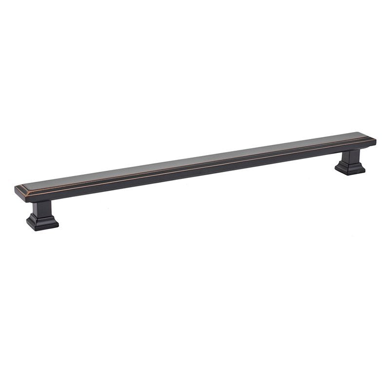 Geometric Rectangular Pull by Emtek Hardware - 10" - Oil Rubbed Bronze - New York Hardware