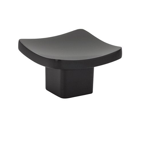 Basin Knob by Emtek Hardware - 1-5/8" - Flat Black - New York Hardware
