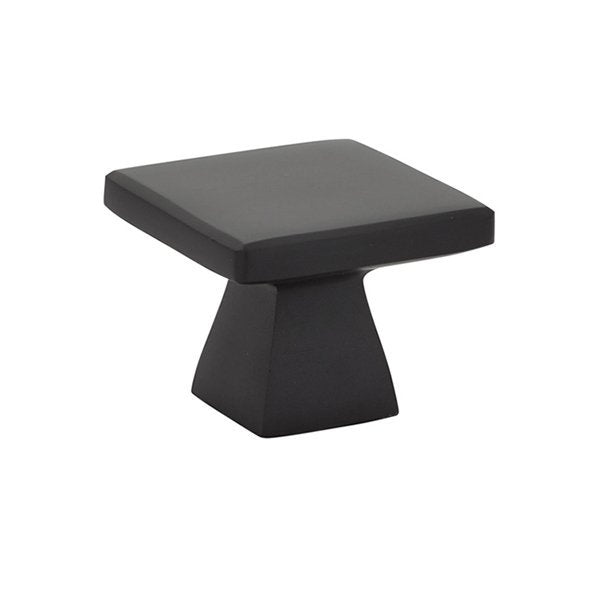 Podium Knob by Emtek Hardware - 1-3/4" - Flat Black - New York Hardware