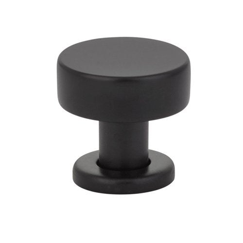 Cadet Knob by Emtek Hardware - 1-1/4" - Flat Black - New York Hardware