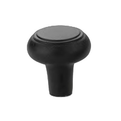 Barn Knob by Emtek Hardware - 1-1/4" - Flat Black Bronze - New York Hardware