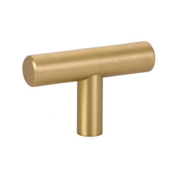 Bar Knob by Emtek Hardware - 2" - Satin Brass - New York Hardware